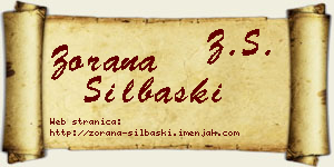 Zorana Silbaški vizit kartica